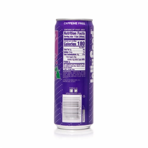 Jolly Good® Grape Soda Can Perspective: back