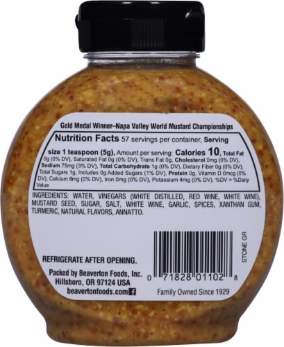 Inglehoffer® Original Stone Ground Mustard Perspective: back