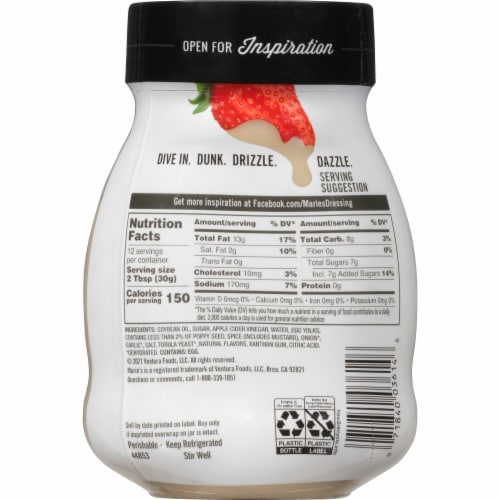 Marie's Poppy Seed Dressing Perspective: back