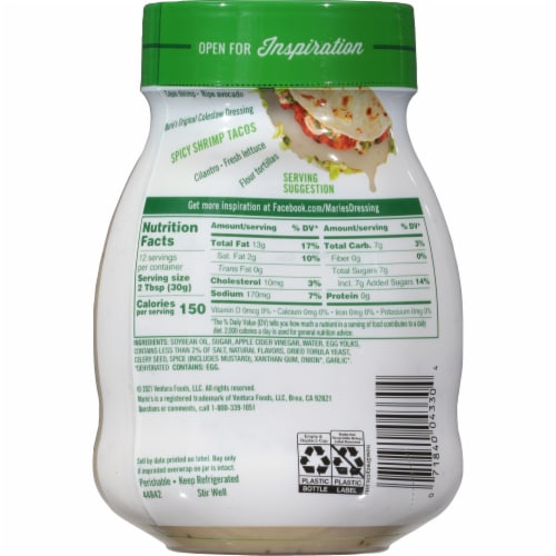Marie's® Coleslaw Dressing Perspective: back