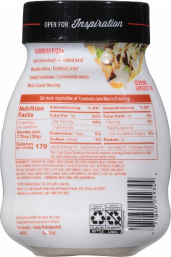 Marie's® Caesar Dressing + Dip Perspective: back