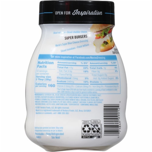 Marie's® Super Blue Cheese Dressing + Dip Perspective: back