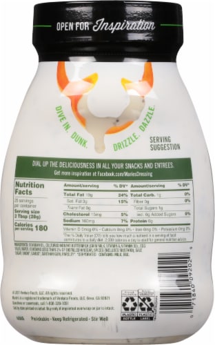 Marie's® Creamy Ranch Dressing Perspective: back