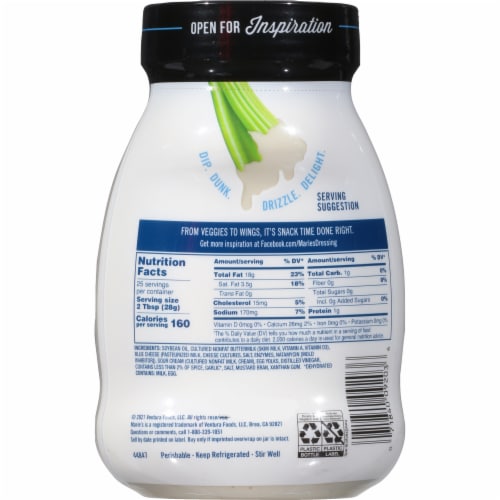Marie's® Chunky Blue Cheese Dressing + Dip Perspective: back