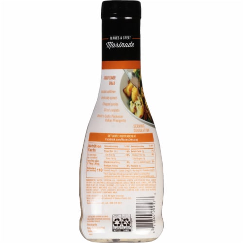 Marie's Garlic Parmesan Italian Vinaigrette Dressing Perspective: back