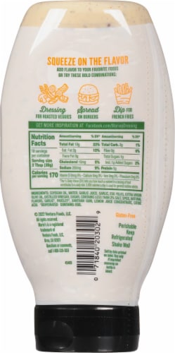Marie's® Roasted Garlic Aioli Dressing & Dip Perspective: back
