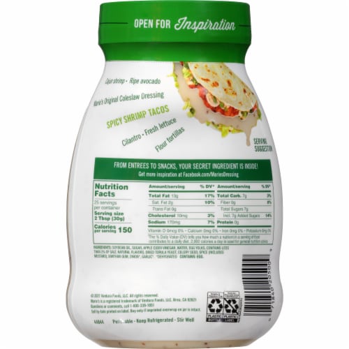 Marie's® Original Coleslaw Dressing Perspective: back