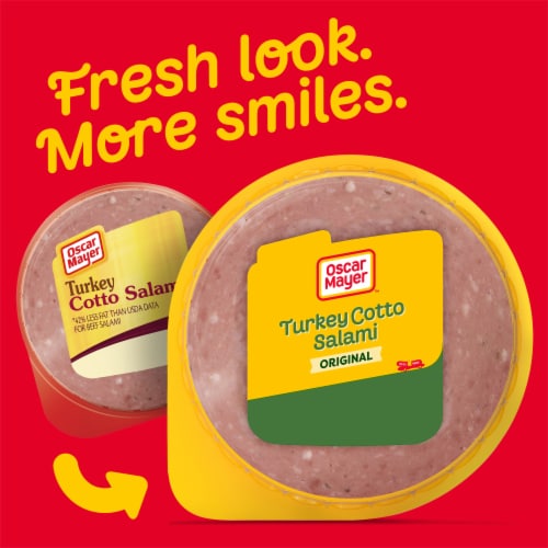 Oscar Mayer Turkey Cotto Salami Thin Sliced Lunchmeat Perspective: back