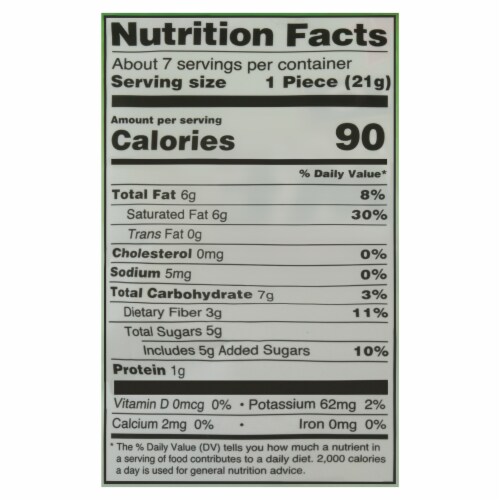 Jennies® Organic Key Lime Coconut Bites with Dark Chocolate Perspective: back