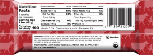 Blue Bell® Mooo Bar® Chocolate Coated Vanilla Frozen Dairy Dessert Bar Perspective: back