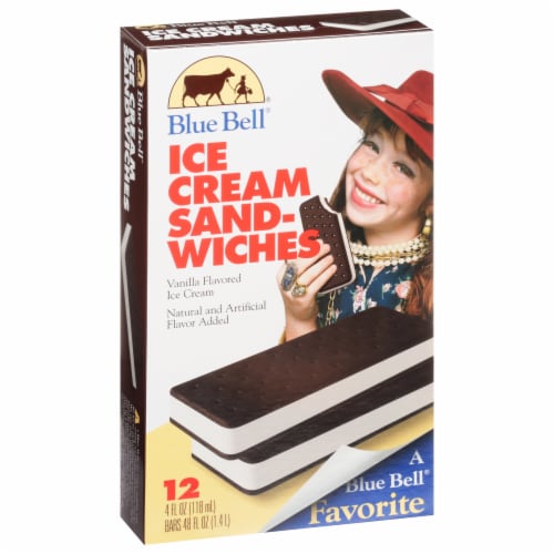 Blue Bell® Vanilla Ice Cream Sandwiches Perspective: back