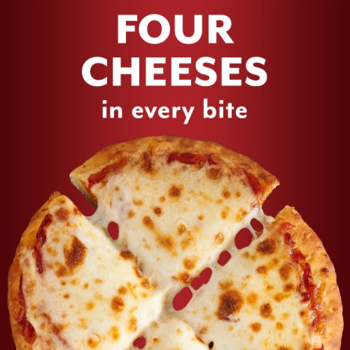 DiGiorno Four Cheese Frozen Personal Pizza on a Hand-Tossed Style Traditional Crust Perspective: back
