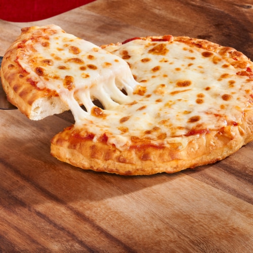 DiGiorno Four Cheese Frozen Personal Pizza on a Hand-Tossed Style Traditional Crust Perspective: back