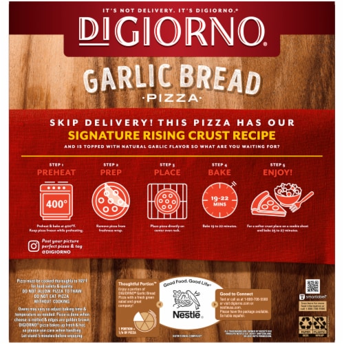 DIGIORNO® Garlic Bread Pizza Pepperoni Perspective: back