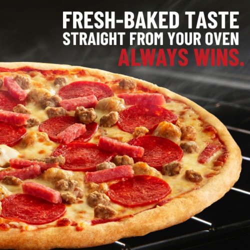 DiGiorno Classic Thin Crust Four Meat Pizza Perspective: back
