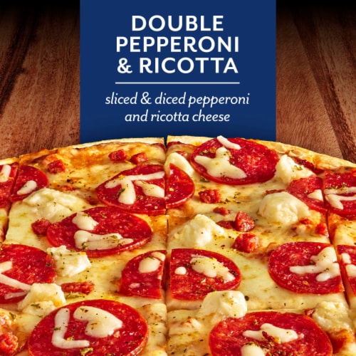 DIGIORNO Loaded Ultra-Thin Double Pepperoni & Ricotta Pizza Perspective: back