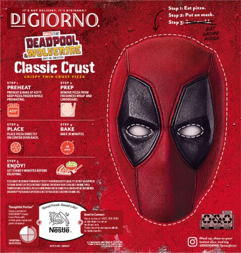 DiGiorno® Gimme Chimi Classic Thin Crust Frozen Pizza Perspective: back