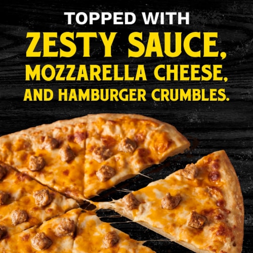 Tombstone Hamburger Frozen Pizza Perspective: back