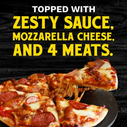 Tombstone Four Meat Frozen Pizza Perspective: back