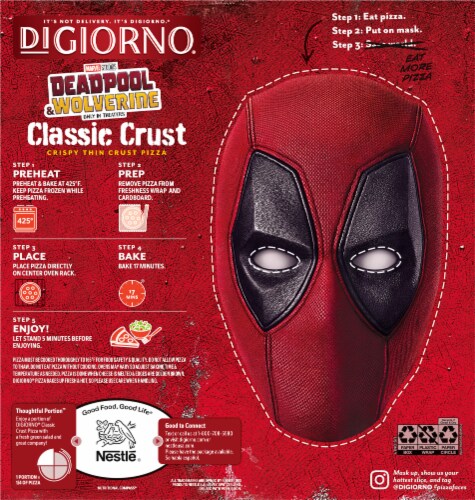 DiGiornio® Maximum Pep Classic Thin Crust Frozen Pizza Perspective: back