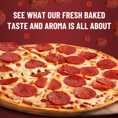 DiGiorno Classic Crust Pepperoni Pizza on a Crispy Thin Crust Perspective: back