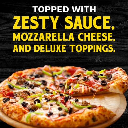 Tombstone Deluxe Frozen Pizza Perspective: back