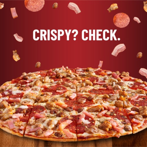 DiGiorno Ultra Thin Crust Loaded Carnivore Pizza Perspective: back