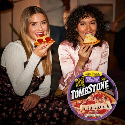 Tombstone Spicy Italian Frozen Pizza Perspective: back