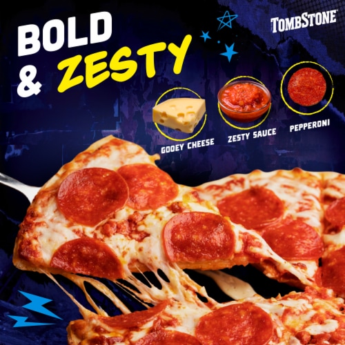 Tombstone Pepperoni Frozen Pizza Perspective: back