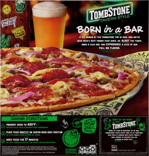 Tombstone® Frozen The Primo Tavern Style Thin Crust Pizza Perspective: back