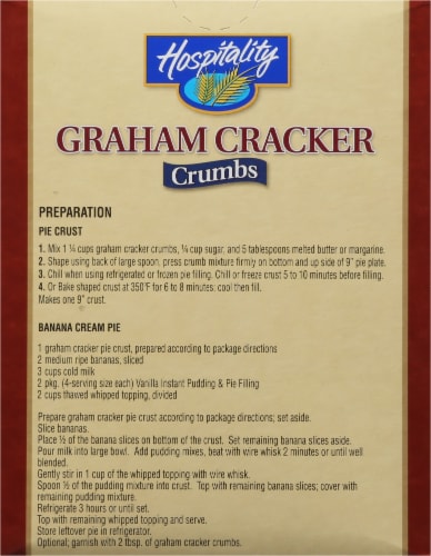Hospitality Graham Cracker Crumbs Perspective: back