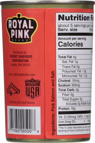 Royal Pink Brand® Wild Alaskan Pink Salmon Perspective: back