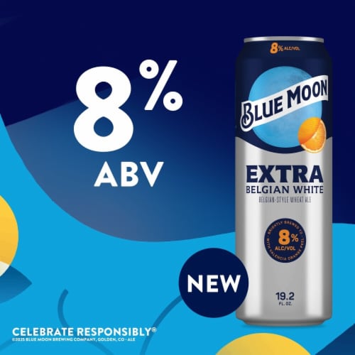 Blue Moon® Extra Belgian-Style Beer Perspective: back