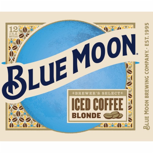 Blue Moon® Iced Coffee Blonde Beer Perspective: back