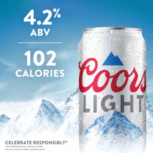 Coors Light Americanstyle Light Lager Beer, 18 cans / 12 fl oz Kroger