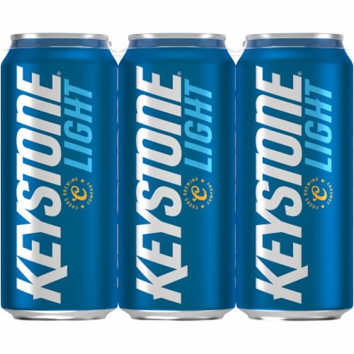 Keystone American-style Light Lager Beer Perspective: back