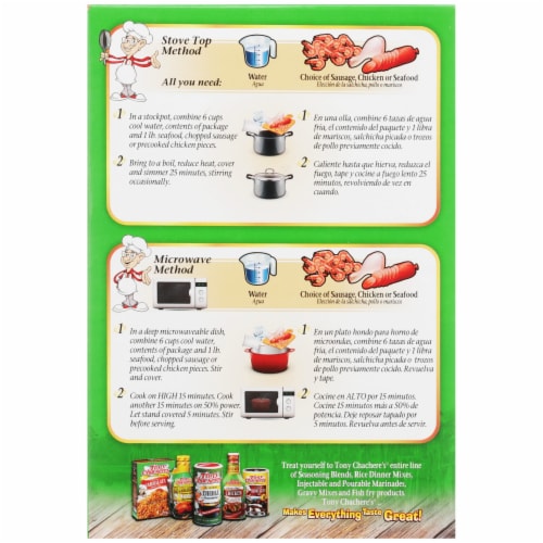 Tony Chachere's® Creole Gumbo Dinner Mix Perspective: back