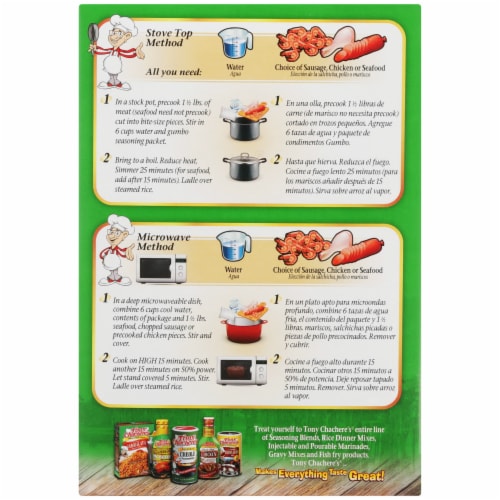 Tony Chachere's® Creole Gumbo Base Mix Perspective: back