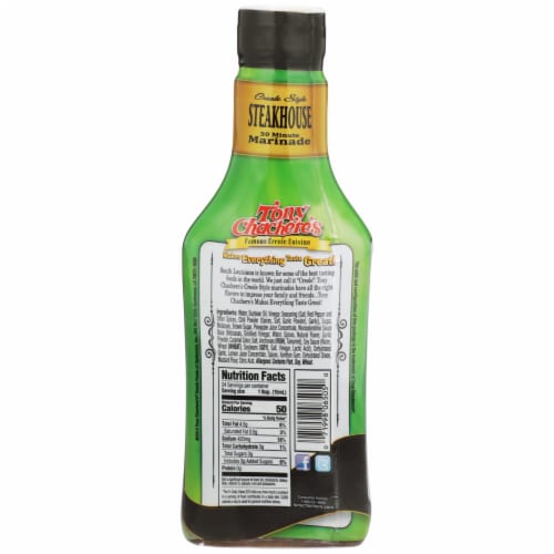 Tony Chachere's® Creole Style Steakhouse Marinade Perspective: back