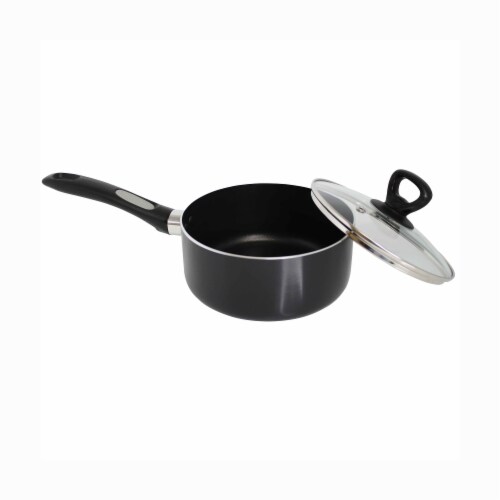 Mirro Get A Grip Nonstick Covered Saucepan - Black Perspective: back