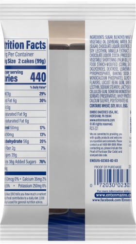 Entenmann's® Brownie Chocolate Chip Cakes Perspective: back