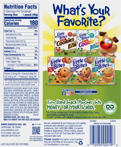 Entenmann's® Little Bites® Apple Soft Baked Mini Tarts Perspective: back