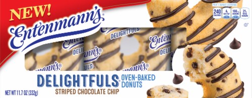 Entenmann's® Donut Delightfuls® Chocolate Chip Oven-Baked Donuts Perspective: back
