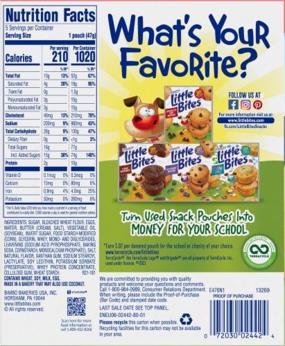 Entenmann's® Little Bites® Blondie Brownie Mash-ups Mini Muffins Perspective: back
