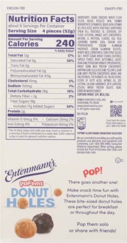 Entenmann's® Pop'ems® Orange Cream Donut Holes Perspective: back