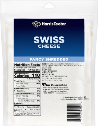 Harris Teeter® Fancy Shredded Swiss Cheese Perspective: back