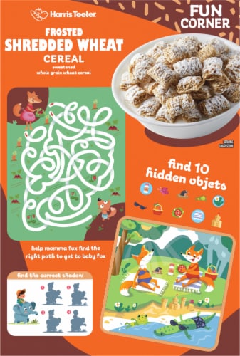 Harris Teeter Bite-Sized Frosted Shredded Wheat Cereal Perspective: back