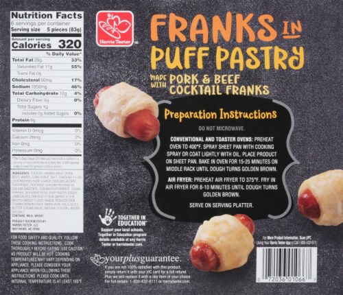 Harris Teeter® Franks In A Blanket Puff Pastry Perspective: back