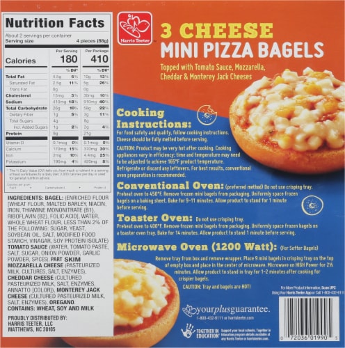 Harris Teeter® 3 Cheese Mini Pizza Bagel Snacks