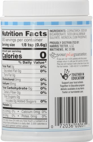 Harris Teeter™ Double Acting Baking Powder Perspective: back